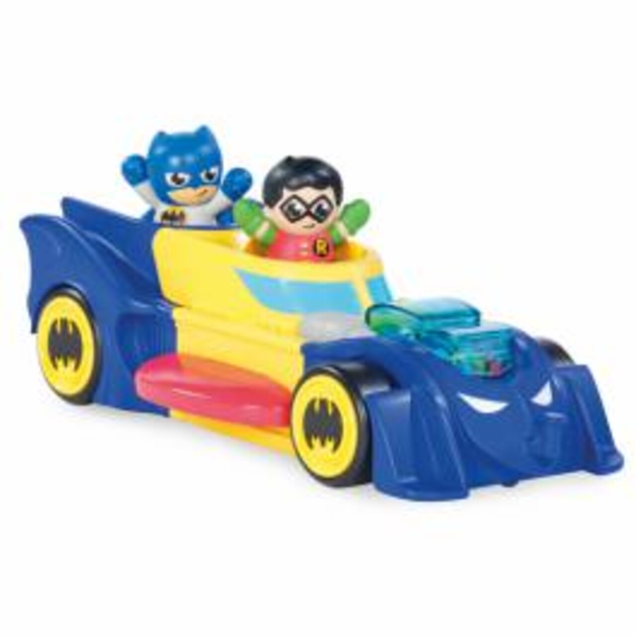 Jucarie Batmobil, vehicul 3 in 1 Tomy, 35x15x21 cm, plastic, multicolor - imagine 4